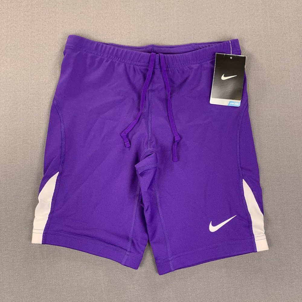 NEW‎ Nike Shorts Womens SM Purple Dri-Fit Running Compression Stay Cool Athletic